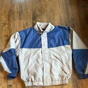 Men's Blue and Tan Jacket